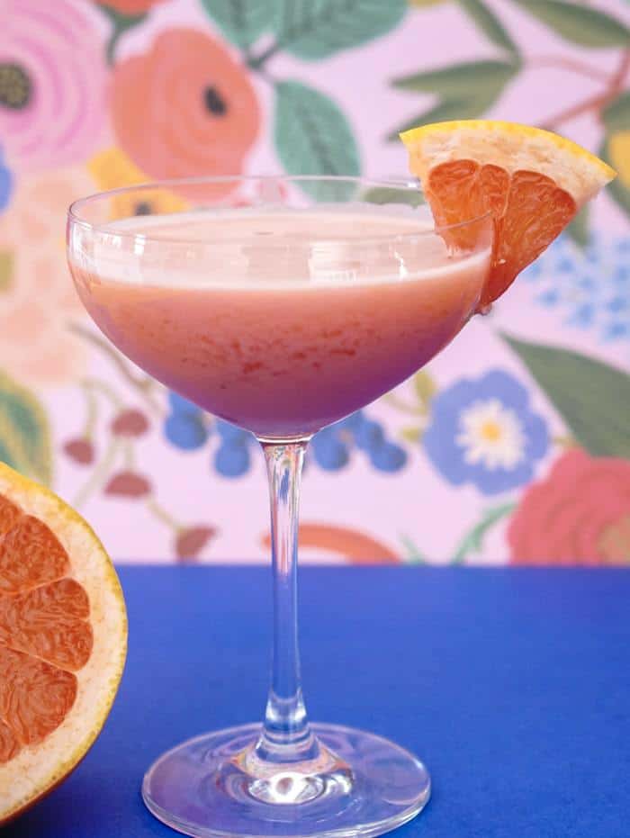 Rum Grapefruit Cocktail are perfect balance of tart grapefruit and coconut resulting in a delicious pink colored cocktail.