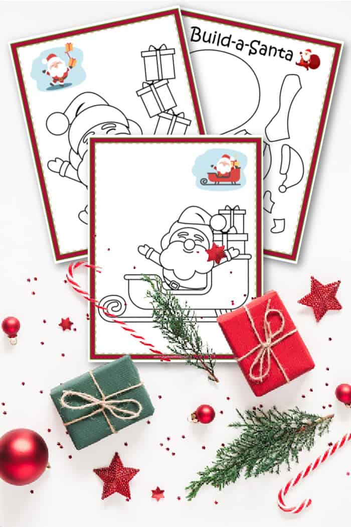 Santa coloring pages