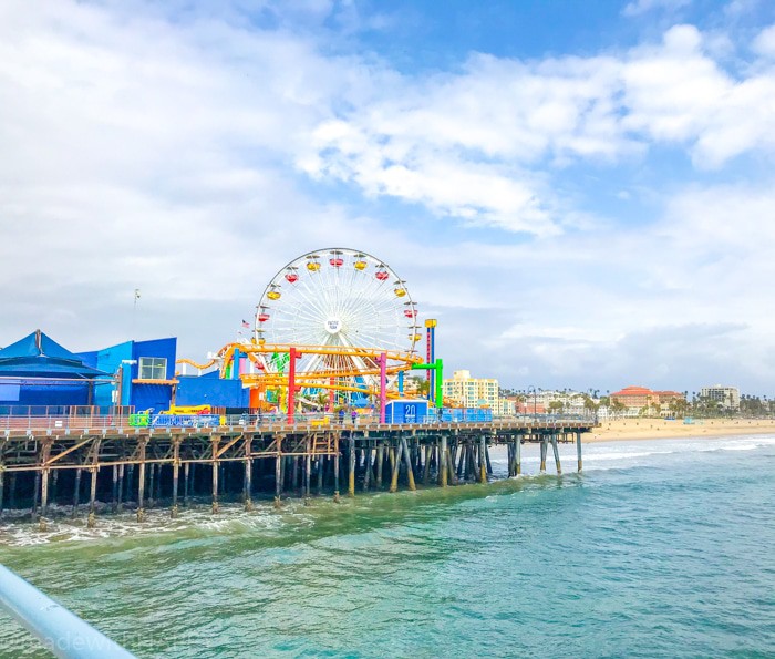 View of the Ferris Wheel on Santa Monica Pier
