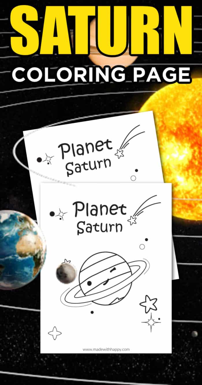 Saturn Coloring pages For Kids