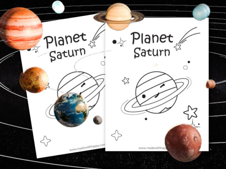 Saturn Coloring Page