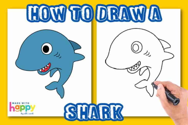 Shark Drawing For Kids