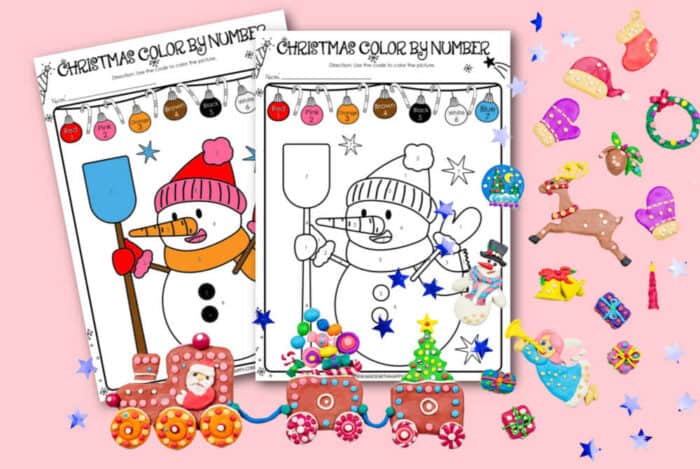 Snowman Color By Number