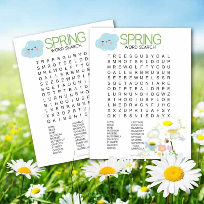 Spring Word Search Shop