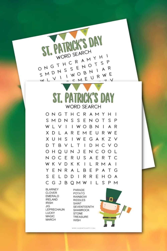 FREE St. Patrick's Day Printables - Made with HAPPY