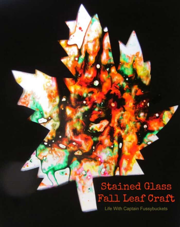 Stained Glass Fall Leaf
