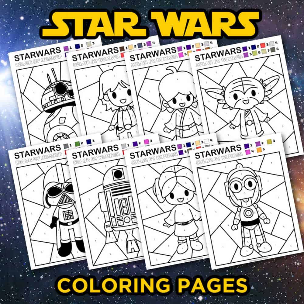Made with Happy Shop Star wars coloring page