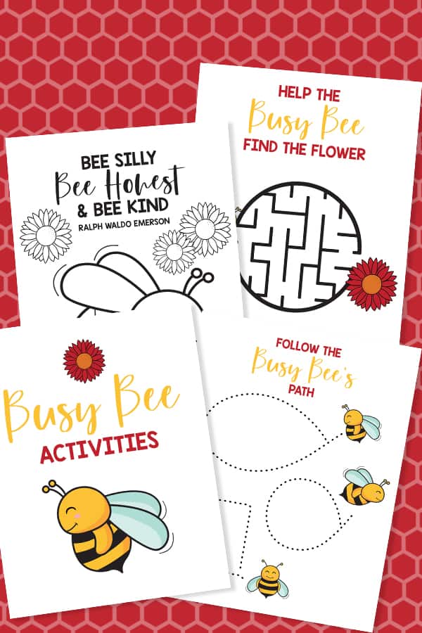 Coloring Pages for Busy Bee