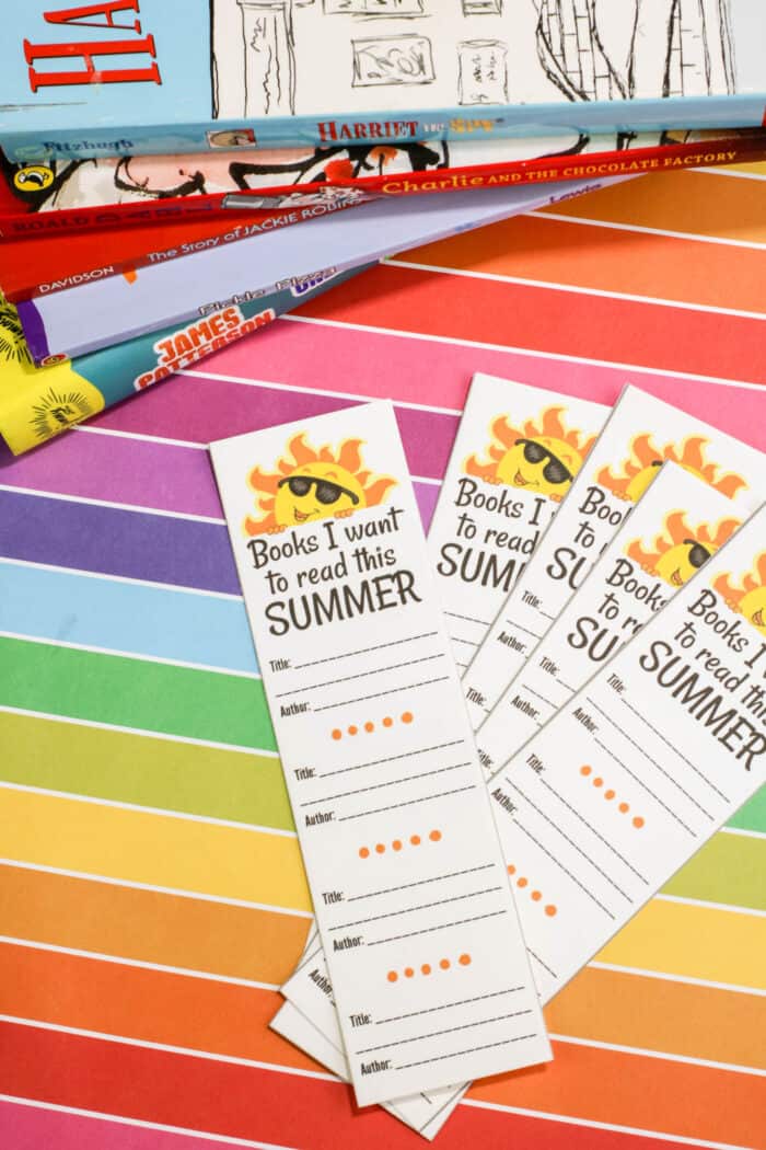 Summer Reading Logs Bookmark Printables