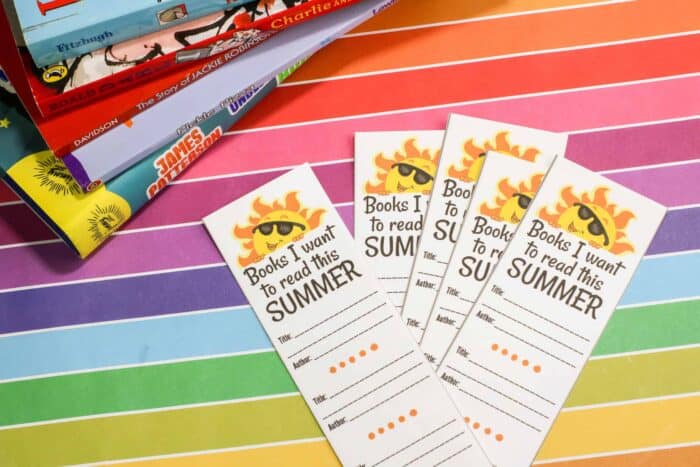Printable Bookmarks for Summer