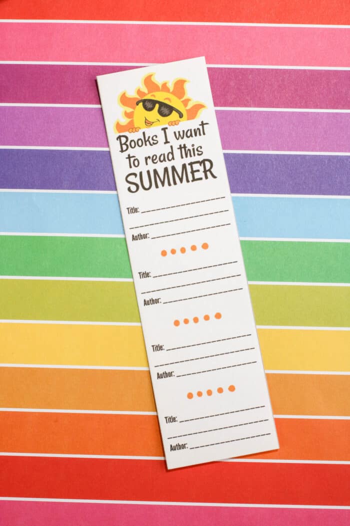 Printable Bookmark