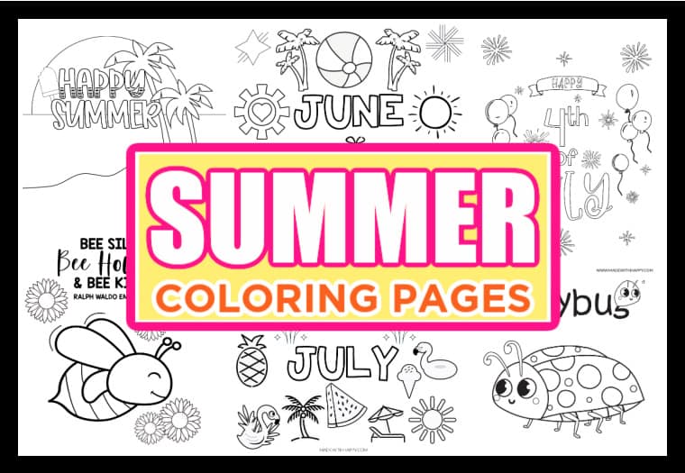 Summer Coloring Pages