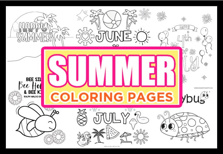 Summer Coloring Pages