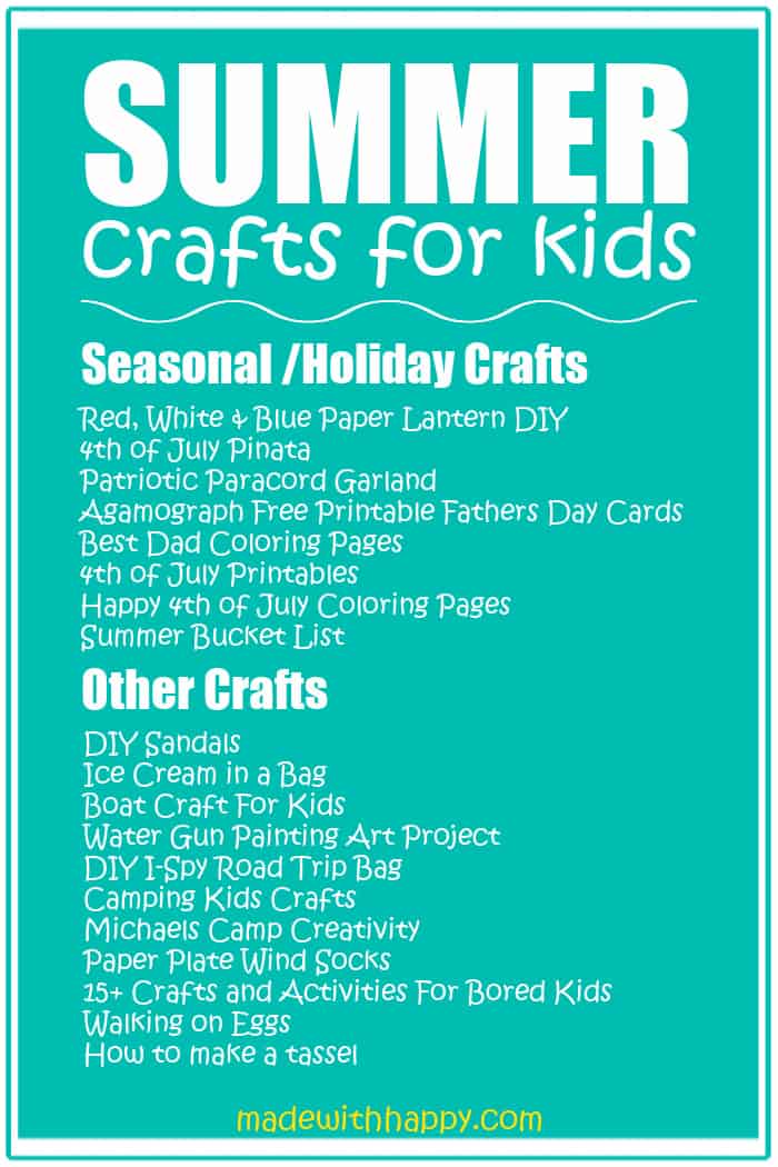 Summer Crafts for Kids