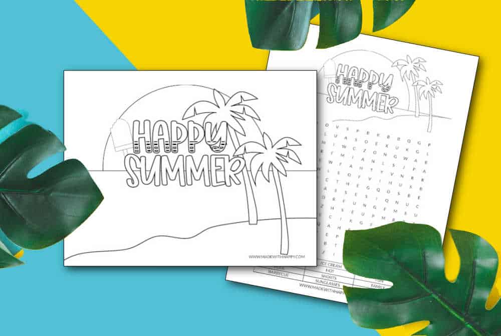 Free Printable Summer Coloring Pages