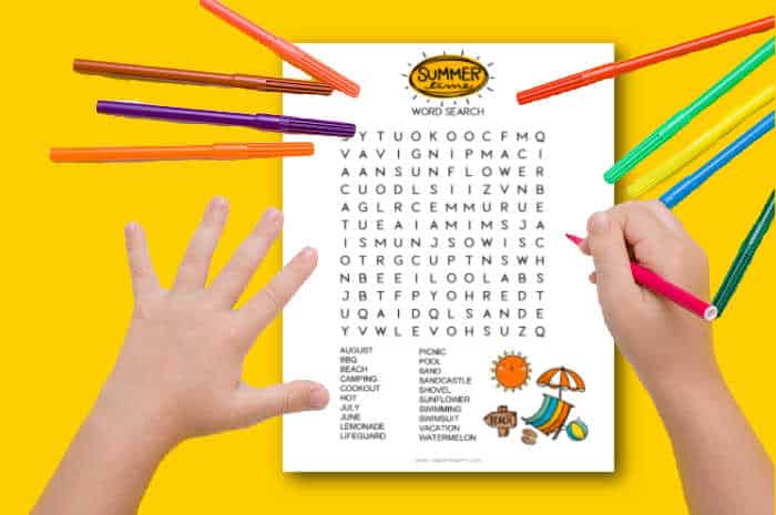 summer word searches