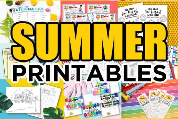 printables for summer