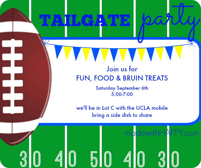 Football party invites