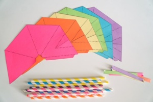 TeePee Printable Colorful colors