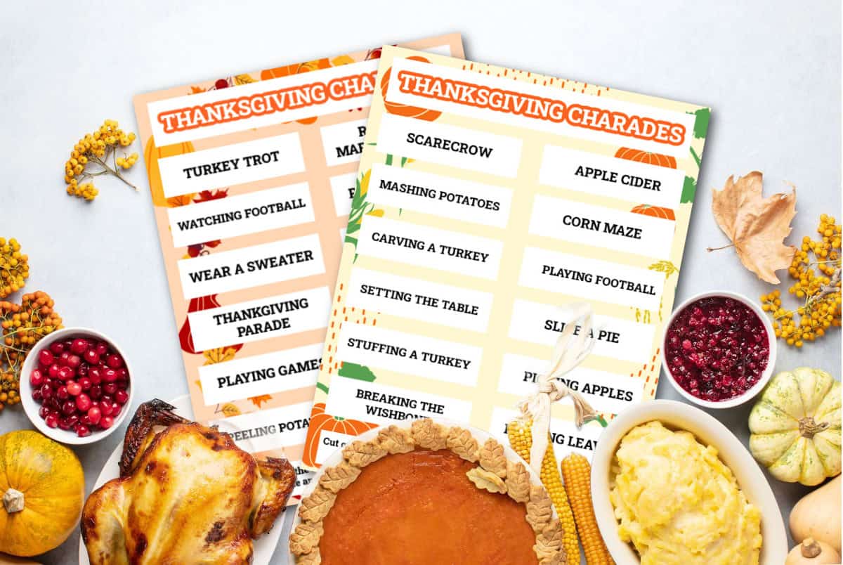 Thanksgiving Charades