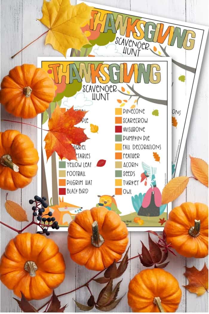 Thanksgiving Scavenger Hunt