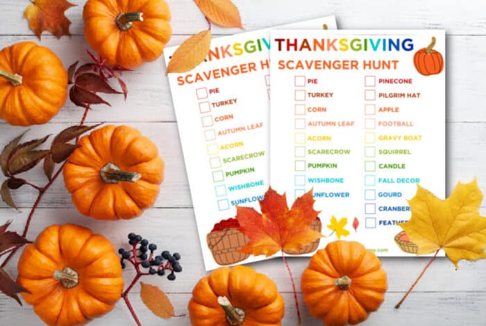 Thanksgiving Scavenger Hunt Ideas