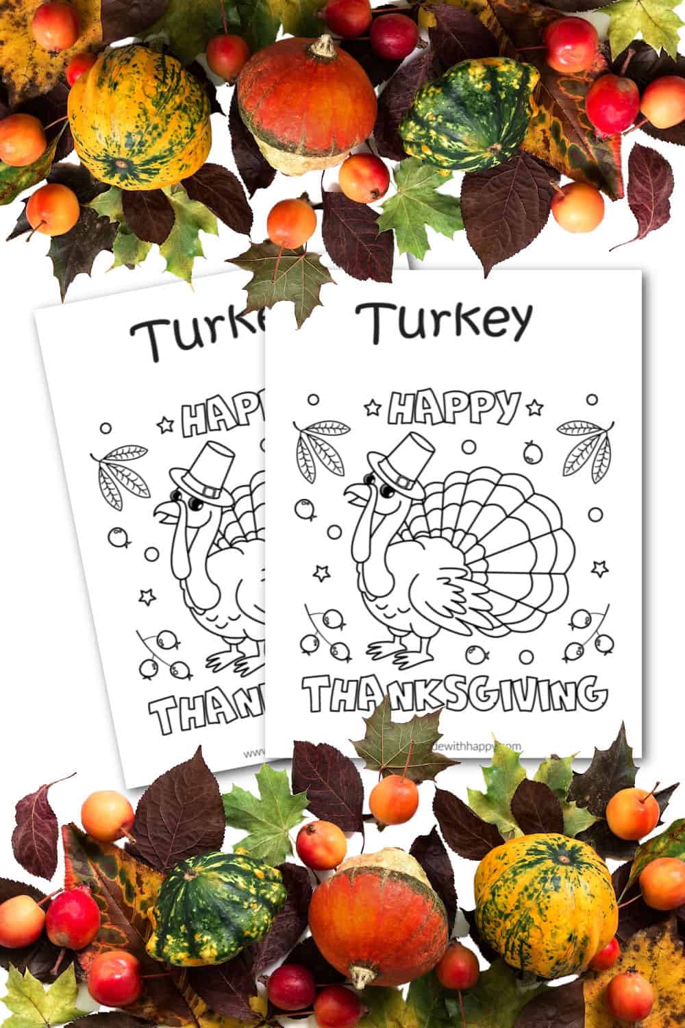 Thanksgiving Turkey Coloring Page