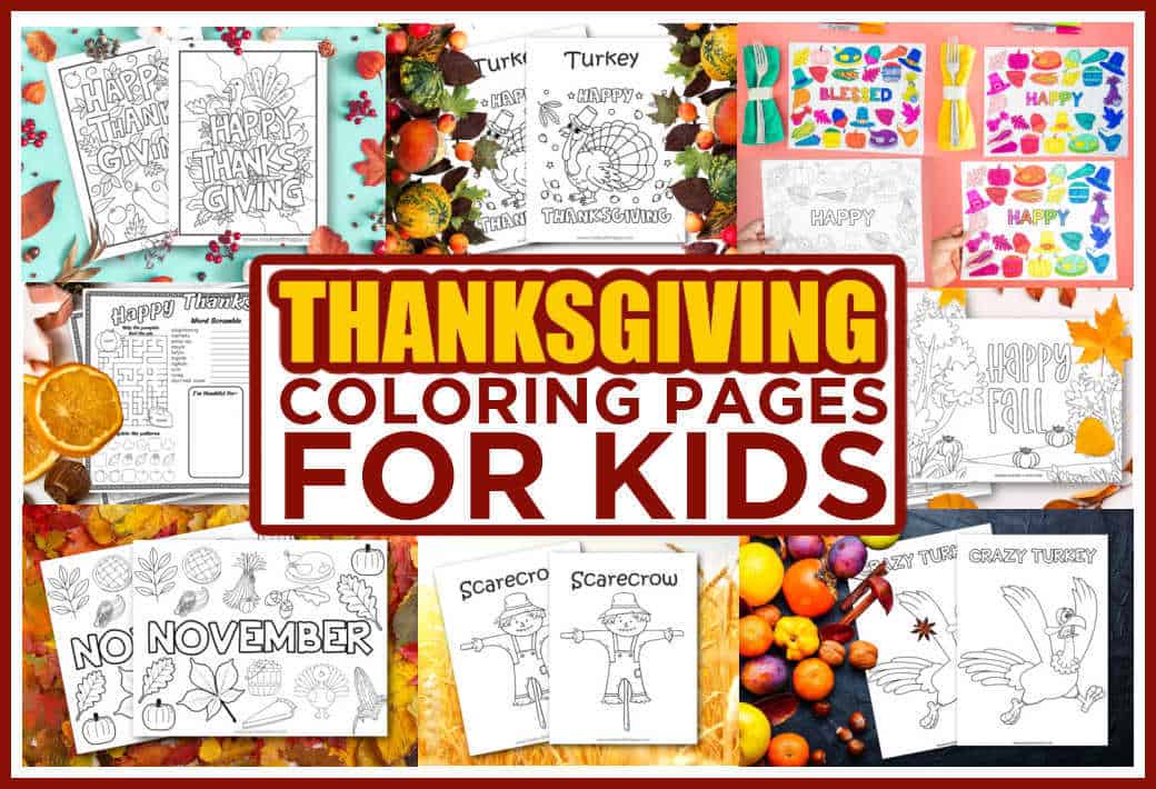 thanksgiving coloring sheets for kids