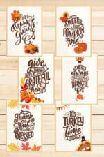 Thanksgiving Art Prints - 6 Free Printables to Decorate Your Space