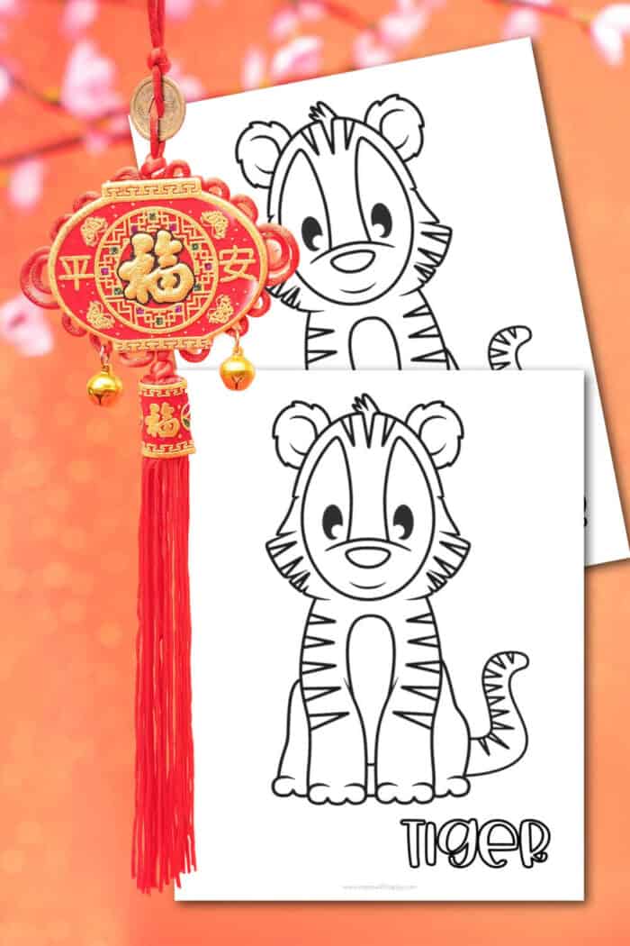 baby tiger coloring pages