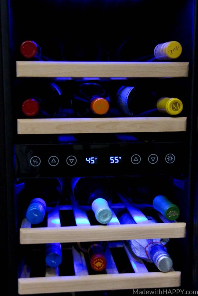 5 Tips to Storing Wine | Wine storage Tips | How to buy a wine cooler | Wine Fridge | www.madewithhappy.com