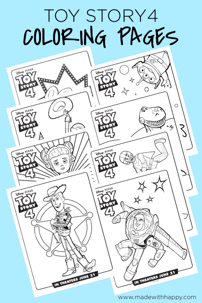 Toy Story 4 Coloring Pages Free Printable