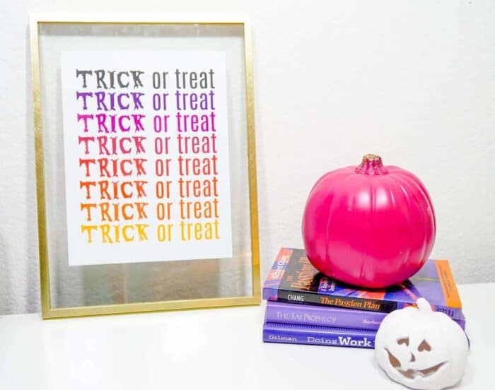 Trick or Treat Halloween Printable