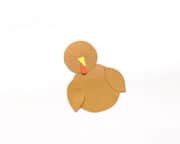 Pop Up Turkey Card Craft - Thanksgiving Cards For Kids - Made with HAPPY