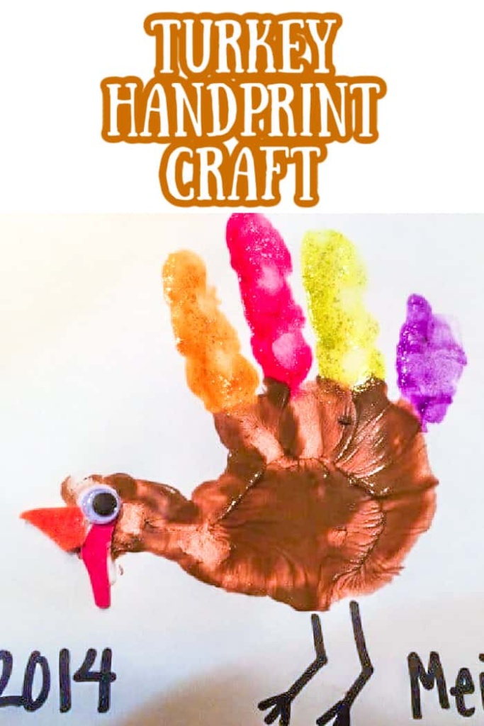 Cute Thanksgiving Turkey Handprint Craft For Kids - Made with HAPPY