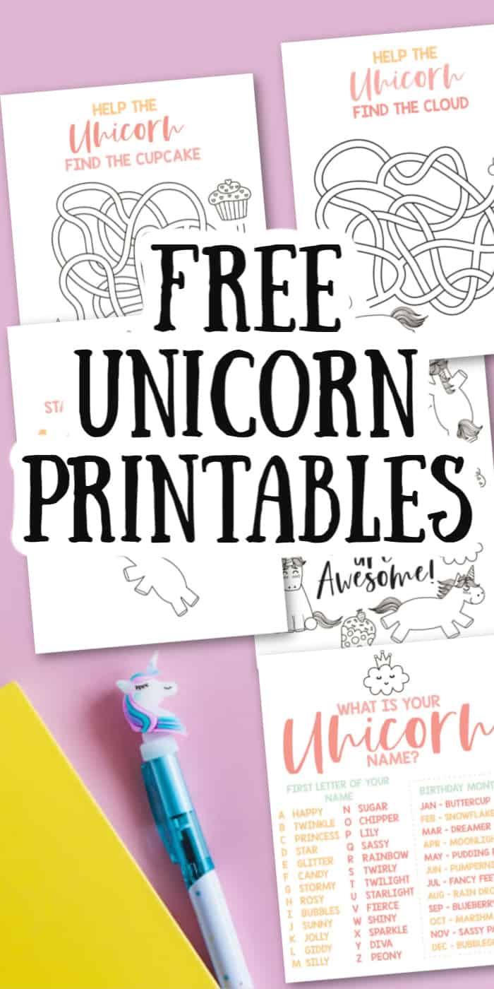 Free Unicorn Printables