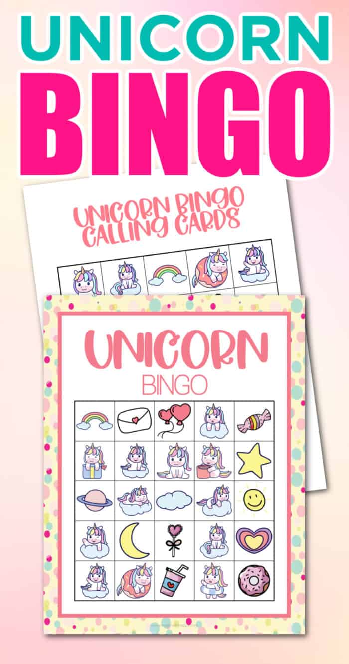 Free Printable Unicorn Bingo