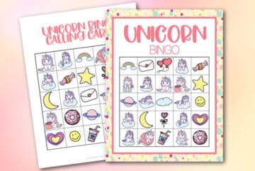 Free Printable Unicorn Bingo - Made with HAPPY - Unicorn Activities