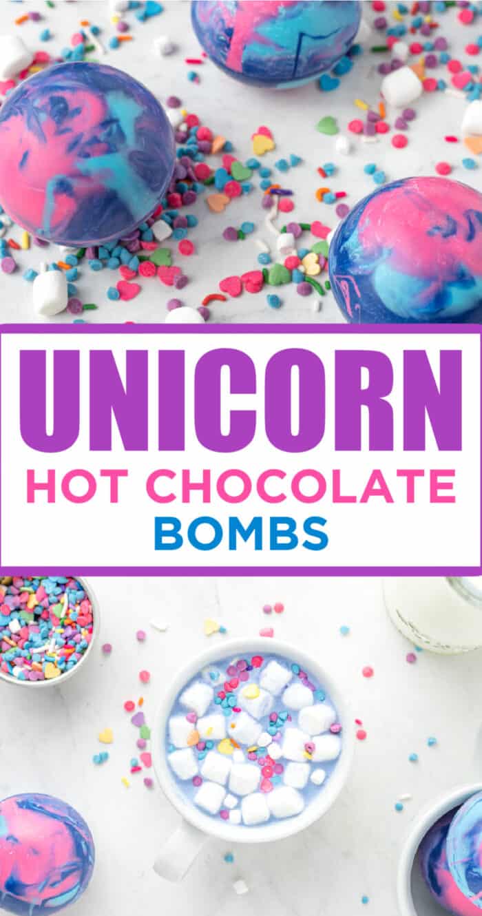 Unicorn Hot Cocoa Bomb