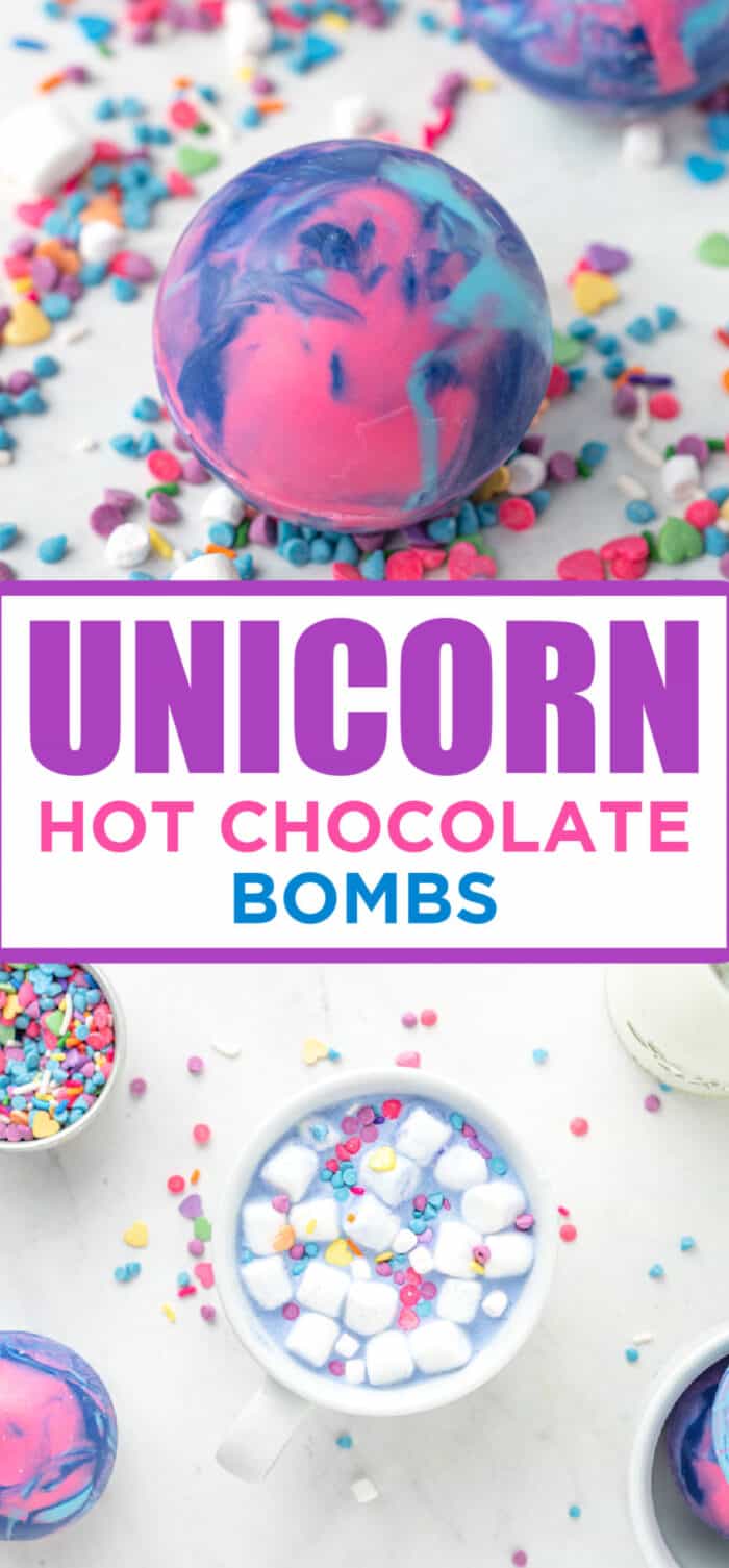 Unicorn Hot Chocolate Bomb