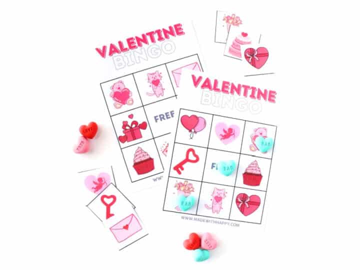 Valentine Bingo Preschoolers