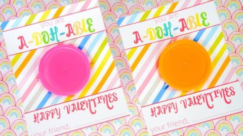 Free Printable Play Doh Valentines - Made with Happy