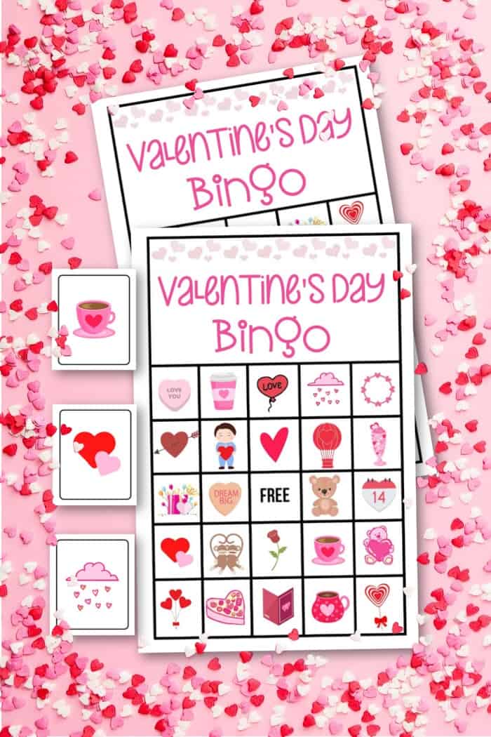 Valentine's Day Bingo Cards and Calling Cards