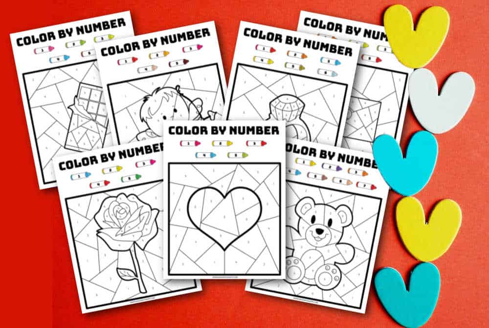 Valentine's Day Color By Number