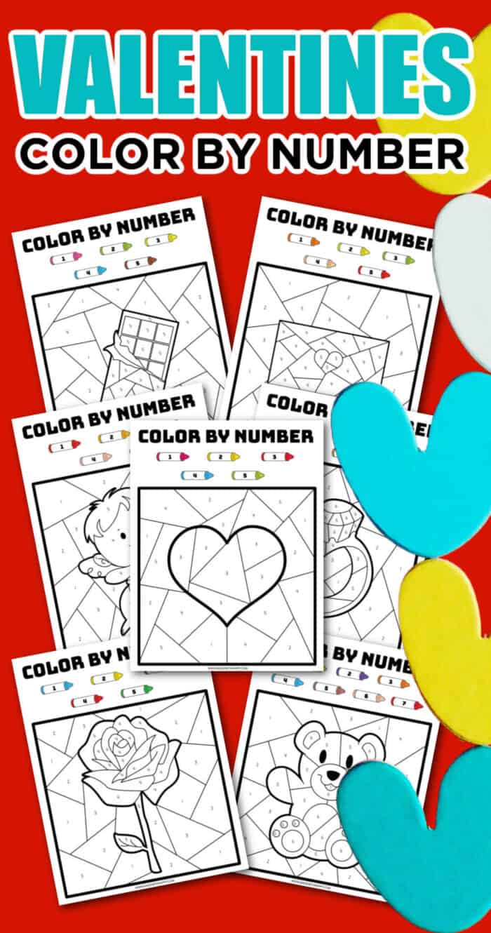 Valentines Color By Number