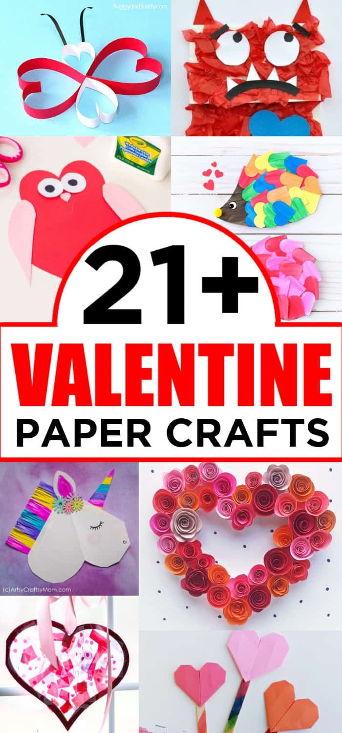valentine's day construction paper crafts