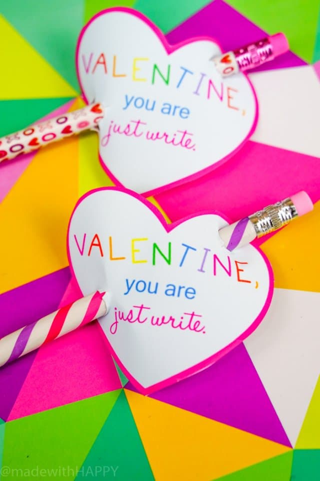 Free Valentine's Day Printables For Kids - Made with HAPPY