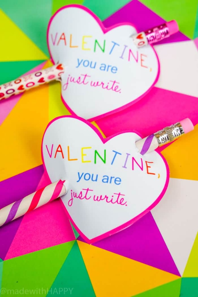 Valentines Pencils Printable