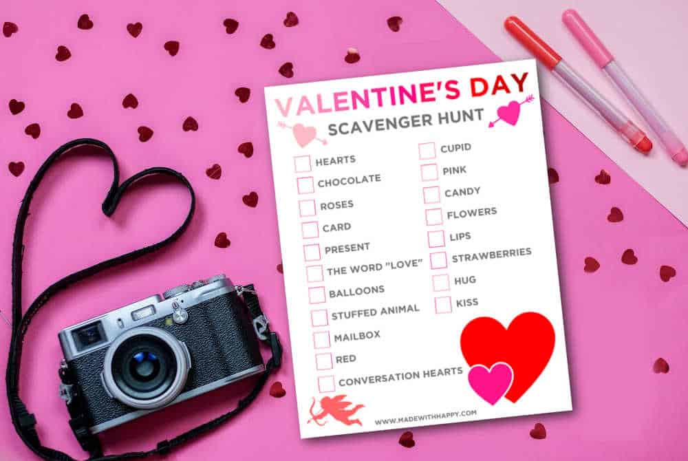 Valentine's Day Scavenger Hunt