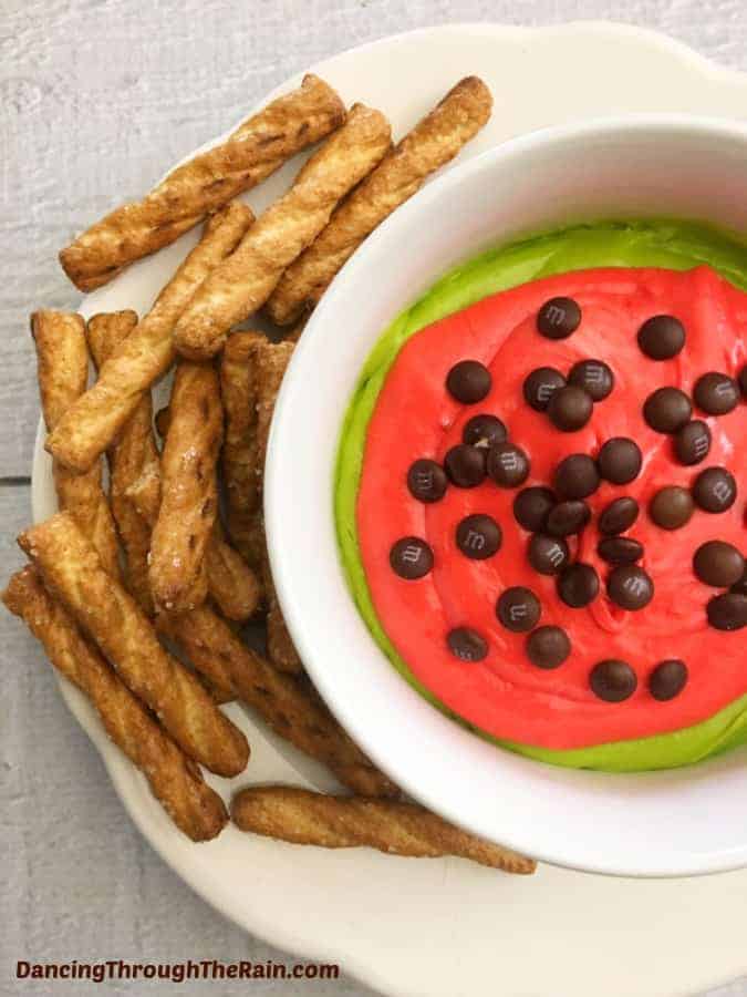 watermelon cheesecake dip